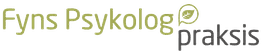 "Logo med teksten 'Fyns Psykolog Praksis' i grønne nuancer."