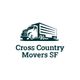 Logo of Cross Country Movers SF featuring a truck above the text.