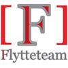 Logo med bogstavet F i røde kantede parenteser, teksten "Flytteteam" nedenunder.