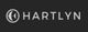 Logo of Hartlyn with a white symbolic design on a dark background.