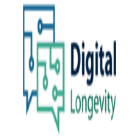 Logo with two chat bubbles and text: "Digital Longevity".