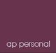 Lila Quadrat mit weißem Text "ap personal" unten rechts.