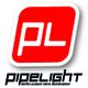 Logo: Roter Hintergrund mit weißen Buchstaben "PL", darunter "pipelight" und Slogan in kleiner Schrift.