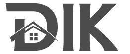 Logo mit den Buchstaben "DIK", das "I" enthält ein Hausdach- und Fenster-Icon.