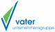 Logo der Vater Unternehmensgruppe mit grün-blauem V-Symbol.