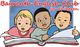 Drei Kinder schauen in ein Buch, oben steht "Bayreuth English Club for Children".