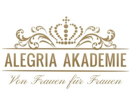 Logo der Alegria Akademie: Krone und Text "Von Frauen für Frauen".