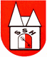 Rotes Schild mit Schloss, Schlüssel, Buchstaben SSH in Schwarz und Weiß.