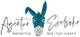 Logo mit Eselkopf und Schriftzug "Agentur Eselsohr: Marketing, Web, Text, Grafik".