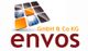 Logo von envos GmbH & Co KG mit bunten Quadraten und Schriftzug.