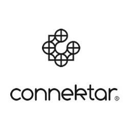 Logo von Connektar, bestehend aus stilisiertem Muster und Schriftzug.