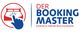 Logo: Finger klickt auf ein Bett-Symbol. Text: DER BOOKING MASTER - EINFACH MEHR BUCHUNGEN.