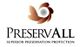 Logo of PreservAll with a brown and white abstract design above the company name.