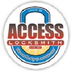 Access Locksmith logo with padlock and text: "Access Locksmith - You are the key to our success!"