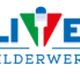Logo van Olivieri Schilderwerken met Italiaanse kleuren en penseel tussen de letters.