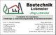 Visitenkarte von Bautechnik Lobmeier, spezialisierter Fachbetrieb für Bau- und Sanierungsarbeiten.