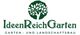 Logo mit grünem Baum und Text "IdeenReichGarten, Garten- und Landschaftsbau".