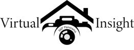 Logo mit Kamera, einem Hausdach und Schriftzug "Virtual Insight 360° Panorama".