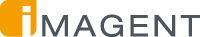 Logo mit gelbem Quadrat und grauem Text "iMAGENT".