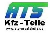 Logo: "ATS Kfz-Teile" in Grün-Blau mit Webseite "www.ats-ersatzteile.de" darunter.