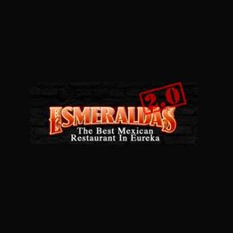 "Esmeralda's 2.0: The Best Mexican Restaurant in Eureka logo on a black background."
