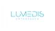 Logo der Lumedis Orthopäden in blauer Schrift auf weißem Hintergrund.