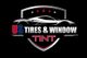 US Tires & Window Tint logo with a car silhouette and stars on a black shield.