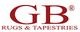 Logo "GB Rugs & Tapestries" in rosso su sfondo bianco.