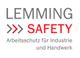 Logo mit Text "LEMMING SAFETY" und "Arbeitsschutz für Industrie und Handwerk".