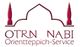 Logo mit orientalischem Design, Text: "OTRN NABI Orientteppich-Service".