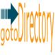 Arrow logo with text: "gotoDirectory" in orange.