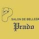 Logotipo del "Salón de Belleza Prado" sobre fondo amarillo.