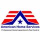 Logo of American Home Services with a blue star and red, white stripes.