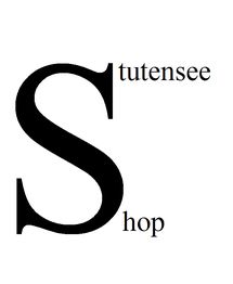 Großes "S" mit Text: "stutensee" oben und "shop" unten.