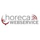 Logo van Horeca Webservice met een rood wijnglas en wifi-symbool.