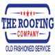 Logo for The Roofing Company with stars and "Old Fashioned Service" text.