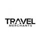 "Travel Merchants logo with stylized text in black and white."