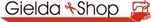 Logo mit der Aufschrift "Gielda Shop", rotes Schiffssymbol am Rand.