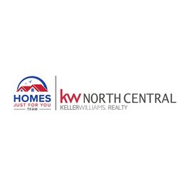 Logo for Homes Just for You Team and KW North Central Keller Williams Realty.