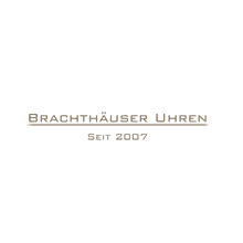 Textlogo „Brachthäuser Uhren, Seit 2007“ auf weißem Hintergrund.