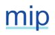 Logo mit blauem "mip" und hellblauem Unterstrich.