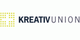 Logo der Kreativunion mit gelbem Quadrat aus Punkten und schwarzem Schriftzug auf weißem Hintergrund.