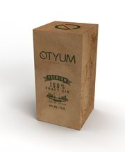 Caja de cartón marrón de ginebra artesanal Otyum, 100% premium, 40% vol, 1 litro.