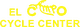 Yellow "El Campo Cycle Center" logo with a motorcycle design.