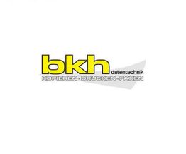 Logo mit gelbem "bkh" und Text: "datentechnik KOPIEREN · DRUCKEN · FAXEN".