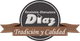 Logotipo de Carnicería-Charcutería Díaz con texto: "Tradición y Calidad".