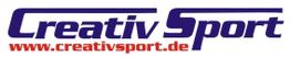 Logo von "Creativ Sport" mit der Website www.creativsport.de in lila und rot.