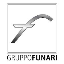Logo del Gruppo Funari: una lettera "f" stilizzata in grigio su sfondo bianco.