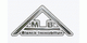 Logo von Blanck-Immobilien in Form eines stilisierten Hauses mit den Initialen M und B.