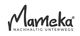 Logo von Mameka mit dem Slogan "Nachhaltig unterwegs".